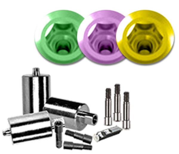 Picture of NT-Trading R-Series Zimmer Dental Tapered Screw Vent® Compatible Titanium Preform 3-Pack