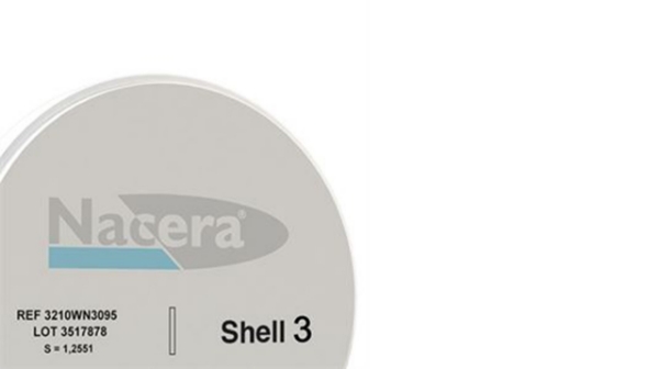 Axsys Dental Solutions. Nacera 98 Standard Shell 3 - Ivory