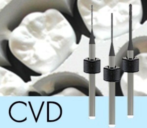Picture of Versamill ax300/400 OEM Zirconia Tool D2.0xR1.0xLn18xOL50 Diamond Coated 2-Flute Ballnose Endmill.