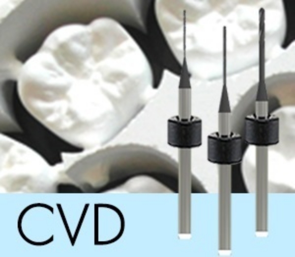 Picture of Versamill ax300/400 OEM Zirconia Tool D1.0xR0.5xLn16xOL50 Diamond Coated 2-Flute Ballnose Endmill.
