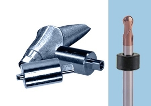 Picture of Versamill ax400 OEM Metal Tool D2.0xR1.0xLn12xOL44 TiSiN Coated 2-Flute Ballnose Endmill.