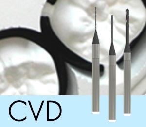 Picture of Versamill 5XS OEM Zirconia Tool D1.0xR0.5xLn16xOL50 Diamond Coated 2-Flute Ballnose Endmill.