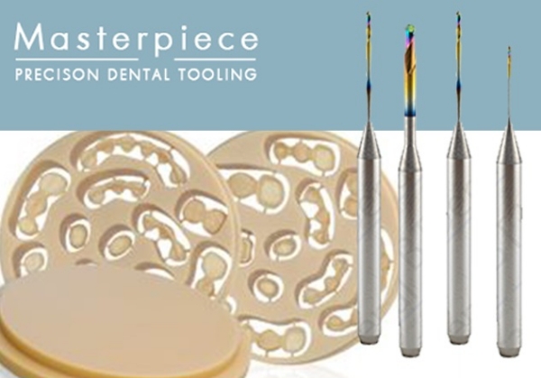 Picture for category Masterpiece CRN coated Tools for PMMA, Wax, PE, PEEK, Models & More for Versamill 5XS and compatible