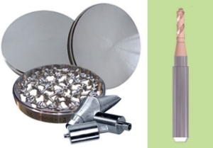 Picture of Versamill ax200/450/500 OEM Metal Tool D3.0xR1.5xLn12xOL50 TiSiN Coated 2-Flute Ballnose Endmill.