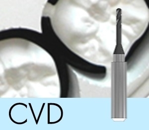 Picture of Versamill ax200/450/500 OEM Zirconia Tool D2.0xR1.0xLn20xOL55 Diamond Coated 2-Flute Ballnose Endmill.