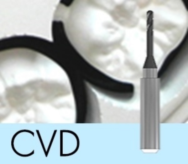 Picture of Versamill ax200/450/500 OEM Zirconia Tool D2.0xR1.0xLn20xOL55 Diamond Coated 2-Flute Ballnose Endmill.