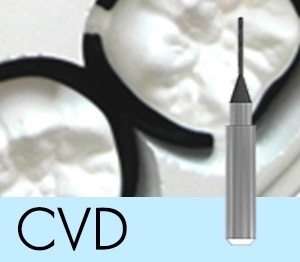 Picture of Versamill ax200/450/500 OEM Zirconia Tool D1.0xR0.5xLn14xOL53 Diamond Coated 2-Flute Ballnose Endmill.