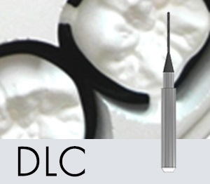 Picture of Versamill ax200/450/500 OEM Zirconia Tool D0.6xR0.3xLn8xOL50 Diamond Coated 2-Flute Ballnose Endmill.