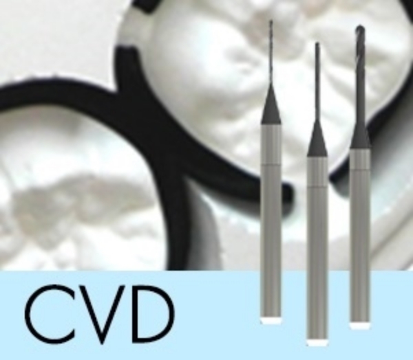 Picture of Versamill 5XS OEM Zirconia Tool D1.7xLn18xOL50 Diamond Coated Flat Endmill.