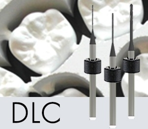 Picture of Versamill ax300/400 OEM Zirconia Tool D1.7xLn18xOL50 Diamond Coated Flat Endmill.
