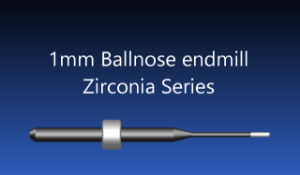 Picture of Versamill ax305D Masterpiece XL Zirconia Tool D1.0xL16x53 CVD Diamond Coated Ballnose Endmill