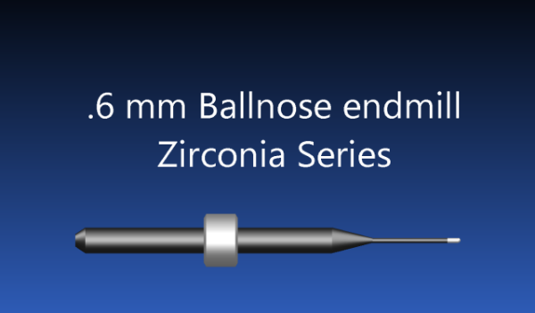 Picture of Versamill ax305D Masterpiece XL Zirconia Tool D0.6xL10x45 CVD Diamond Coated Ballnose Endmill