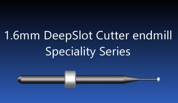 Picture of Versamill ax305D Masterpiece XL Zirconia Deep Screw Channel Tool D1.6xL7x50 CVD Diamond Coated T-Cutter