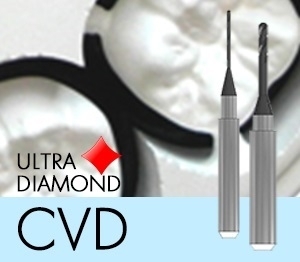 Picture of Versamill ax314/726 Masterpiece XL Zirconia Tool D0.6xL8x50 CVD Diamond Coated Ballnose Endmill.