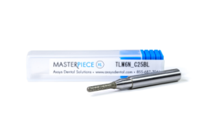 Picture of Versamill ax200/314/500/726/ai137 Masterpiece XL Glass Ceramic Tool D2.5xR1.25xLn12xLc12xOL50 Electroplated Diamond Coated Grinding Bur.