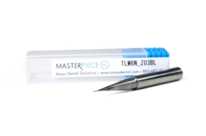 Picture of Versamill ax200/314/500/726/ai137 Masterpiece XL Zirconia Tool D0.3xR0.15xLn18xLc1.5xOL50 CVD Diamond Coated 2-Flute Ballnose Endmill.