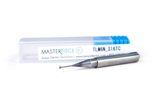 Picture of Versamill ax200/314/500/726/ai137 Masterpiece XL Zirconia Deep Screw Channel Tool D1.6xR0.1xLn7xLc0.8xOL50 DG Coated 2-Flute T-Cutter.